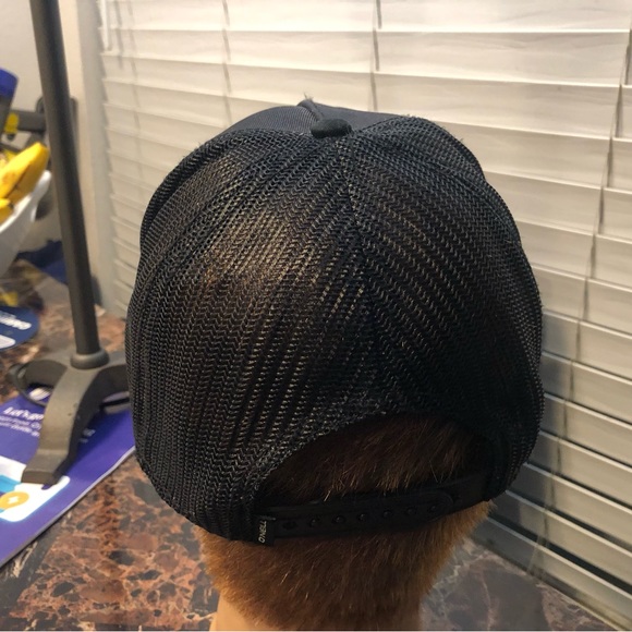 Oneill Men’s Black Green Baseball Snap Back Hats Size One - Picture 4 of 13